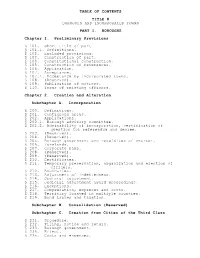 Borough Code