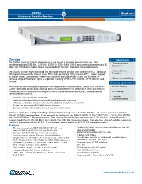 DMD50 Universal Satellite Modem Breaks New Ground in Flexibility, Operation and Cost