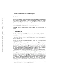 Chromatic Number of Euclidean Plane