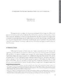 Considerations Regarding the Fall of Longvek