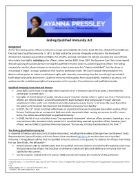 Ending Qualified Immunity Act
