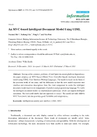 An MVC-Based Intelligent Document Model Using UIML