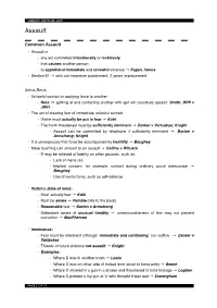 Criminal Law Exam Notes