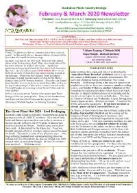 February & March 2020 Newsletter