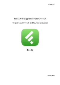 FEEDLY for Ios