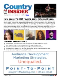 How Country's 2021 Touring Scene Is Taking Shape