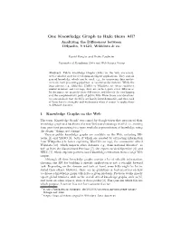 One Knowledge Graph to Rule Them All? Analyzing the Diﬀerences Between Dbpedia, YAGO, Wikidata & Co