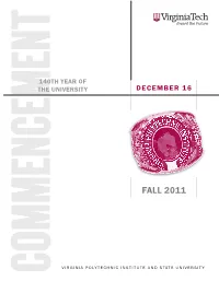 2011 Fall Program