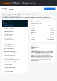 759 Bus Time Schedule & Line Route