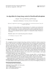 An Algorithm for Bang–Bang Control of Fixed-Head Hydroplants