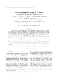 Assimilation and Simulation of Typhoon Rusa (2002) Using the WRF System