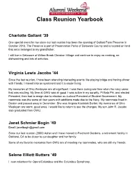 Class Reunion Yearbook