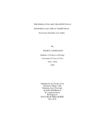 Discrimination and Trancriptional Response