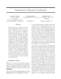 Non-Parametric Calibration for Classification