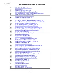 PDF Version of the Master Index