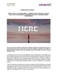 24 Juin 2021 EDITIS, HAVAS, CSA, PRISMA MEDIA…