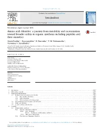 Amino Acid Chlorides: a Journey from Instability and Racemization Toward Broader Utility in Organic Synthesis Including Peptides and Their Mimetics