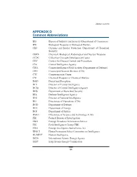 APPENDIX D Common Abbreviations