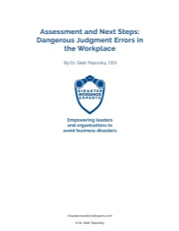 Assessment-On-Dangerous-Judgment-Errors-Next-Steps-By-Dr.-Gleb-Tsipursky.Pdf