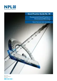 Fundamental Good Practice in Dimensional Metrology