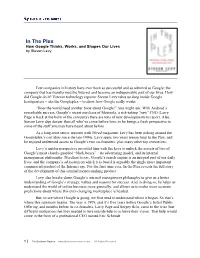 In the Plex How Google Thinks, Works, and Shapes Our Lives by Steven Levy