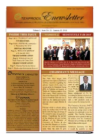 Inside This Issue Chairman's Message