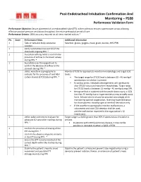Post-Endotracheal Intubation Confirmation and Monitoring – PS08 Performance Validation Form