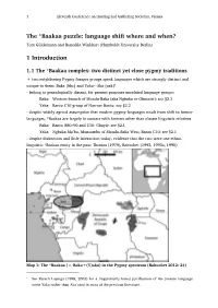The *Baakaa Puzzle: Language Shift Where and When? Tom Güldemann and Benedikt Winkhart (Humboldt University Berlin)