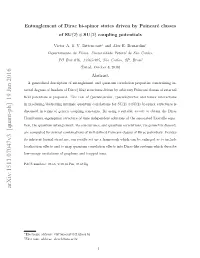 Entanglement of Dirac Bi-Spinor States Driven by Poincar\'E Classes Of