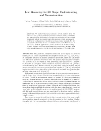 Line Geometry for 3D Shape Understanding and Reconstruction
