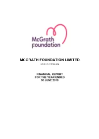 Mcgrath Foundation Limited A.B.N