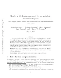 Non-Local Markovian Symmetric Forms on Infinite Dimensional Spaces