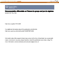 Noncommutative Differentials on Poisson-Lie Groups and Pre-Lie Algebras MAJID, SH; Tao, WQ