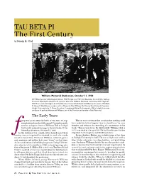 TAU BETA PI the First Century by Nancy B