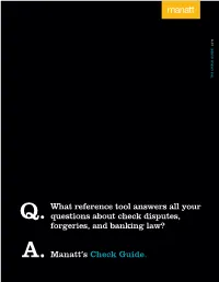 What Reference Tool Answers All Your Questions About Check Disputes