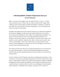 A Shrinking Realm: Freedom of Expression Since 9/11 by Dinah Pokempner