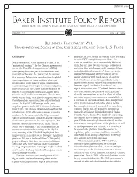 Baker Institute Policy Report Published by the James A