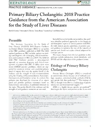 Primary Biliary Cholangitis: 2018 Practice Guidance from the American Association for the Study of Liver Diseases 1 2 3 4 5 Keith D