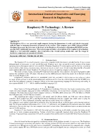 Raspberry Pi Technology