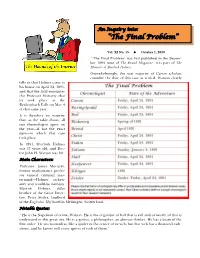 “The Final Problem”