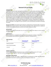 Bacterial Cell Lysis Buffer