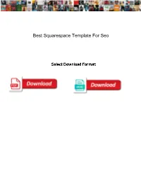 Best Squarespace Template for Seo