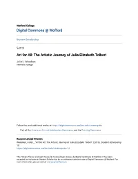 The Artistic Journey of Julia Elizabeth Tolbert