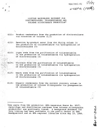 This Listing Has Been Available in the Public Docket at EPA L^ Headquarters and at EPA Regional Libraries Since May 19, 1980