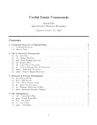 Useful Linux Commands