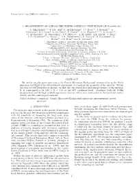 A MEASUREMENT of Ω from the NORTH AMERICAN TEST FLIGHT of Boomerang A