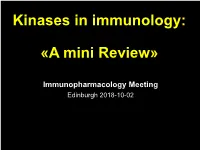 Immunology Lecture Edinburgh