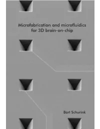 Microfabrication and Microfluidics for 3D Brain-On-Chip