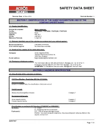 Safety Data Sheet