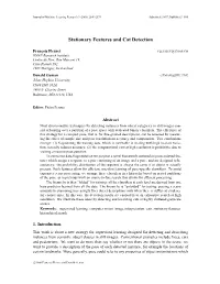 Stationary Features and Cat Detection